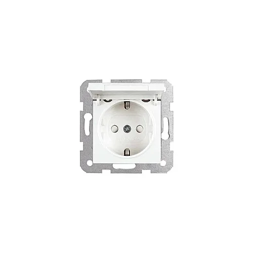 VIKO 90967012 Karre White covered earthed socket - 1