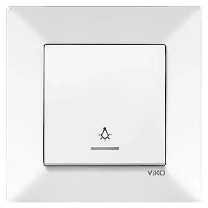 VIKO 90967014 Karre White illuminated switch - VIKO