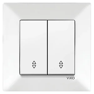 VIKO 90967017 Karre White two-gang two-way switch - VIKO