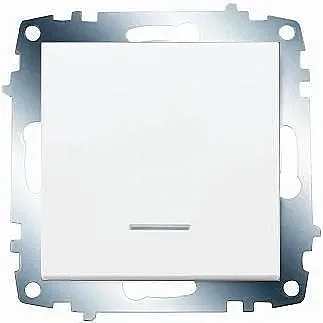 VIKO 90967019 Karre White illuminated switch - 1