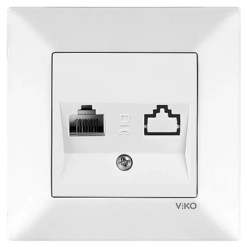 VIKO 90967032 Karre White Cat5e data socket - 1