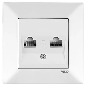 VIKO 90967034 Karre White dual data socket - VIKO