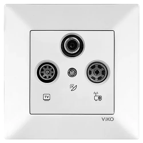 VIKO 90967041 Karre White TV/SAT terminal socket - 1