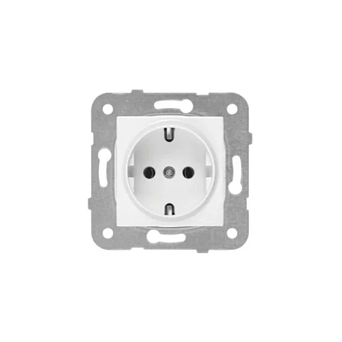 VIKO 90967042 Karre White earthed socket - 1