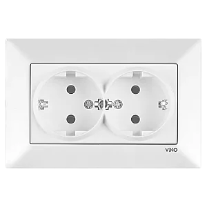 VIKO 90967056 Karre White double earthed socket - VIKO