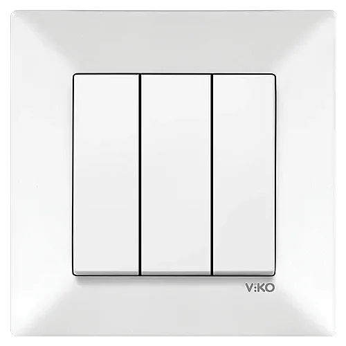 VIKO 90967068 Karre White triple switch - 1
