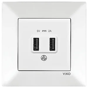 VIKO 90967101 Karre White USB charging socket - VIKO