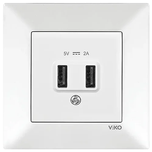 VIKO 90967101 Karre White USB charging socket - 1