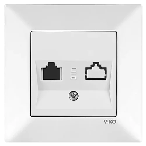 VIKO 90967262 Karre Cream dual data socket - 1