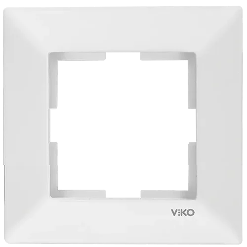 VIKO 90979001 Meridian 1-Gang White Frame - 1