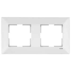 VIKO 90979002 Meridian 2-Gang White Frame - VIKO