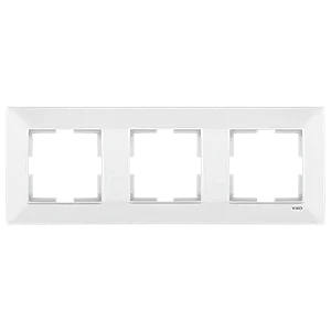 VIKO 90979003 Meridian 3-Gang White Frame - VIKO