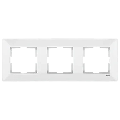VIKO 90979003 Meridian 3-Gang White Frame - 1