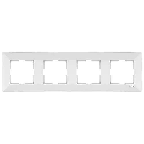 VIKO 90979004 Meridian 4-Gang White Frame - 1