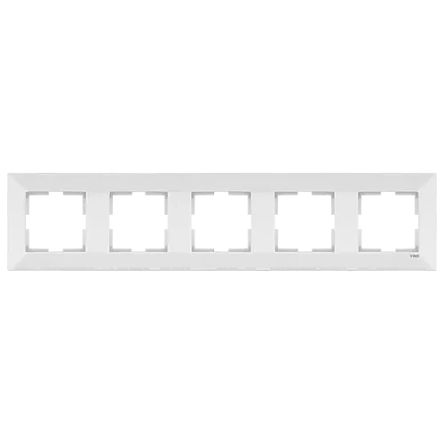 VIKO 90979005 Meridian 5-Gang White Frame - 1