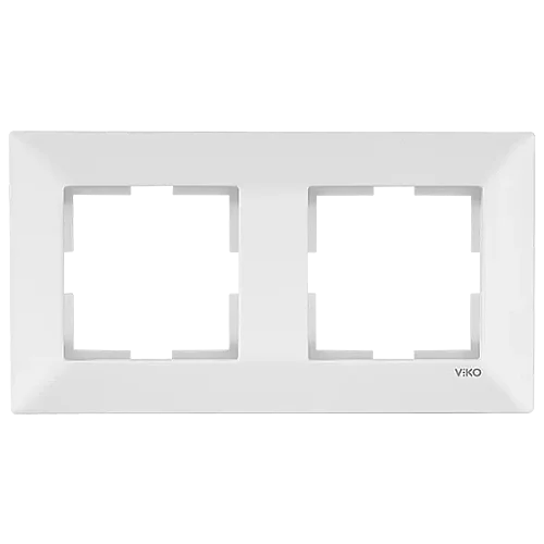 VIKO 90979012 Meridian 2-Gang Cream Frame - 1