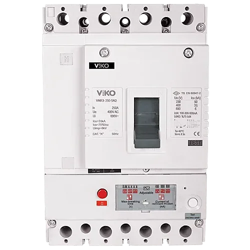 VIKO VMR2-80-SN2 80A Residual Current MCCB - 1