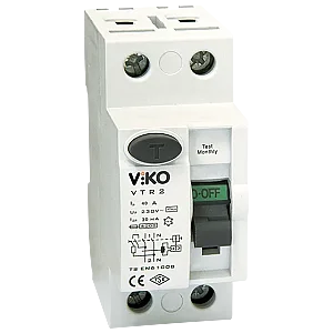 VIKO VTR2-2530 2P 25A 30mA RCCB - VIKO