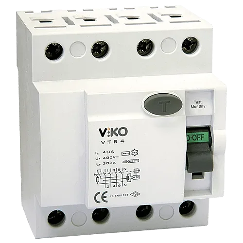 VIKO VTR4-63300 4P 63A 300mA RCCB - 1