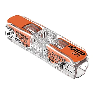 221-2411 Inline Splicing Connector With Levers - Wago