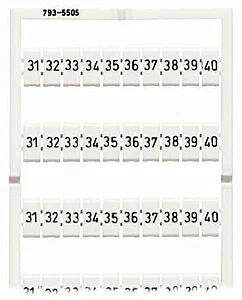 793-5505 Wmb Marking Card - Wago
