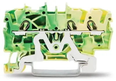 2002-1307 3-conductor Ground Terminal Block - Wago