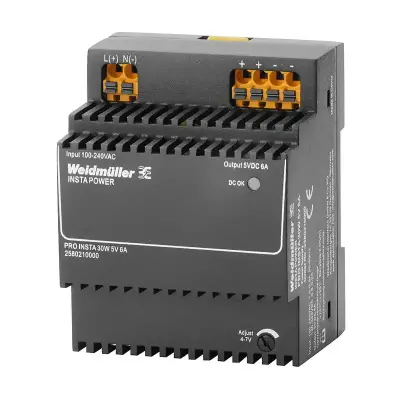 Weidmuller 2580210000 PRO INSTA 30W 5V 6A Power Supply Module - Weidmüller