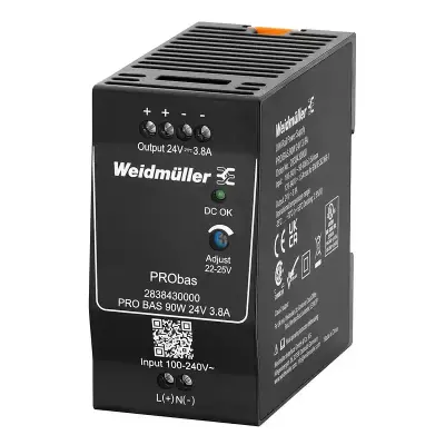 Weidmuller 2838430000 PRO BAS 90W 24V 3.8A Power Supply Module - Weidmüller